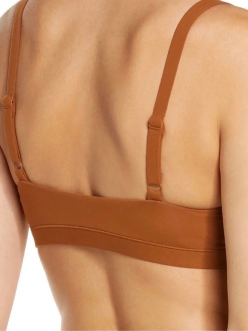 Like New SKIMS Brown Triangle Bralette S Bronze - Picture 2 of 2